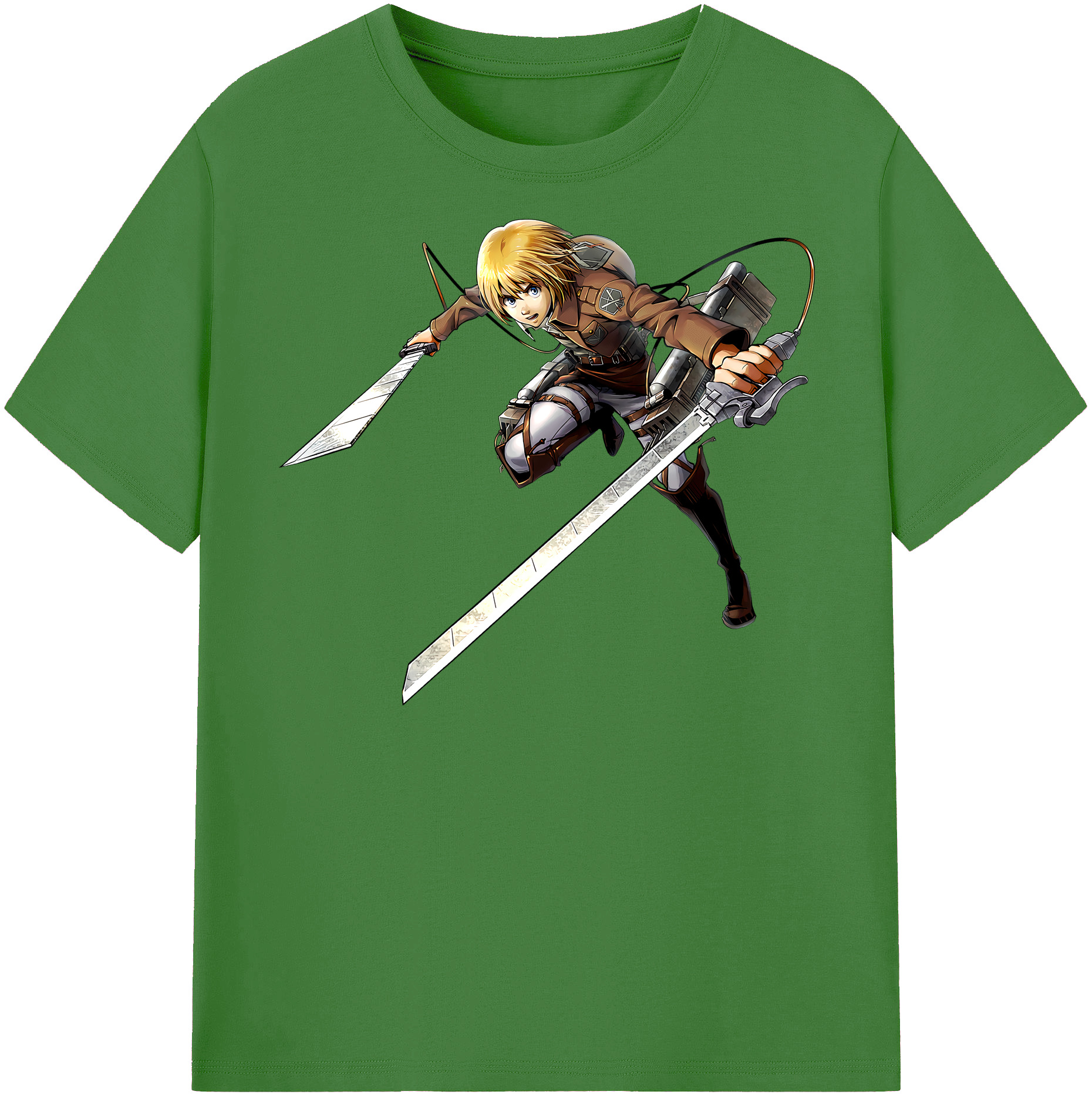 （画像用） 進撃の巨人 アルミン·アルレルト Attack on Titan Armin Arlert レディースカジュアルプリントTシャツ（綿100％）